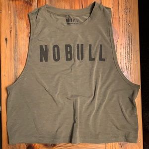 Women’s NoBull muscle tank army green sz sml